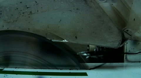 Table saw at work Stock Footage 47314520