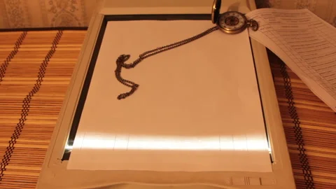 Table scanning Stock Footage 89998044