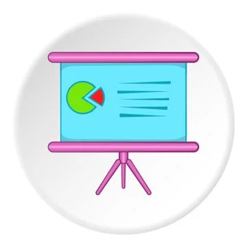 Table with schedule icon, cartoon style イラスト素材
