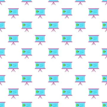 Table with schedule pattern, cartoon style Illustrazione stock