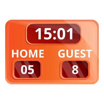 Table score icon, cartoon style Stock Illustration