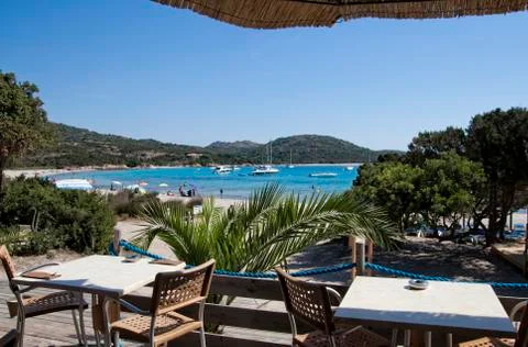 Table on the sea Stock Photos