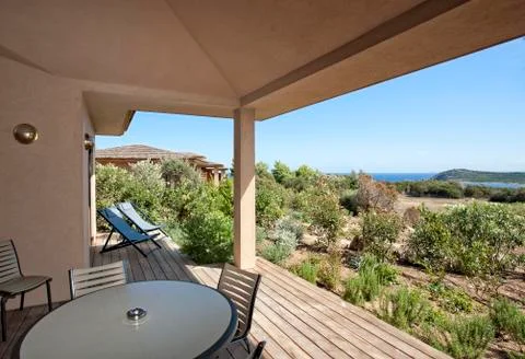 Table on the sea Stock Photos