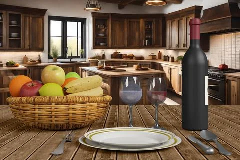 Table set and set. 스톡 일러스트