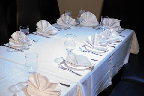 A table set for a children's birthday Stock Photos
