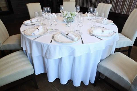Table set for a dinner Foto stock