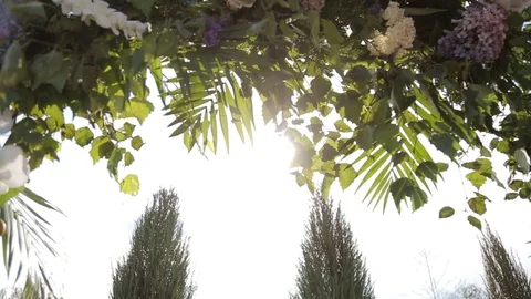 Table set for an event party or wedding reception. decorated wedding table in Видео 123780539