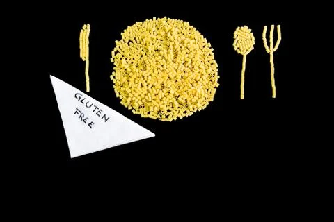 Table set gluten free Stock Photos