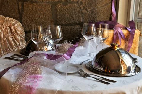 Table set Foto stock