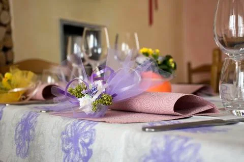 The table set. Stock Photos