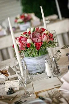 The table is set Stock Photos