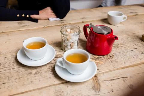 Table set for tea Stock Photos