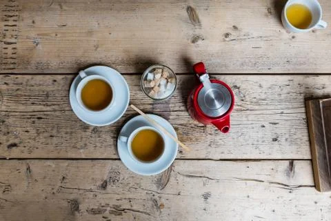 Table set for tea Stock Photos