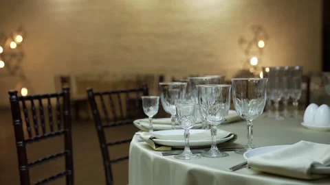 Table setting close-up Stock-Footage 147618610