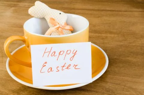 Table Setting for Easter. Spring Time. Holidays background. Stock Photos