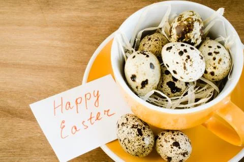 Table Setting for Easter. Spring Time. Holidays background. Stock Photos