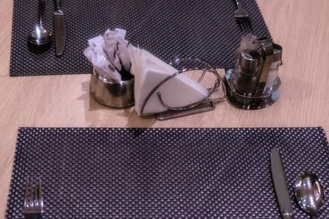 Table setting, first course Stock Photos