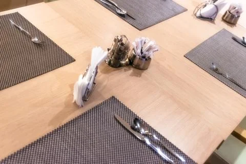 Table setting, first course Stock Photos