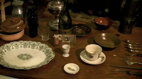 Table setting Stock Footage 760611