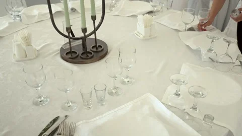 Table setting Stock Footage 169982184