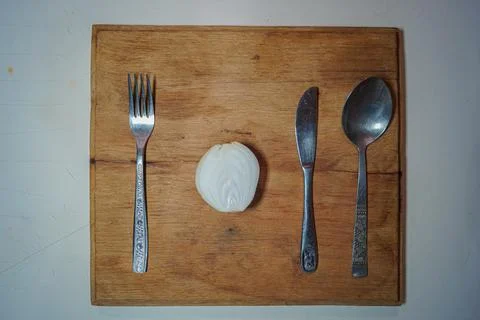 Table setting for meals Stock Photos