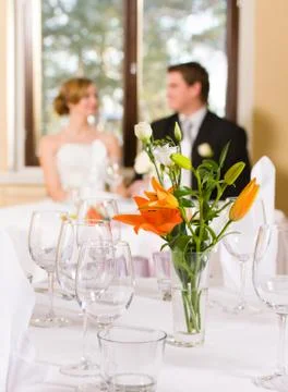 Table setting Stockfoto's