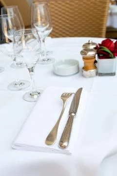 Table setting Foto stock