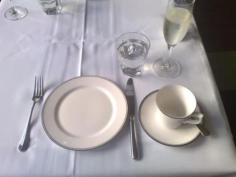 Table Setting Foto stock