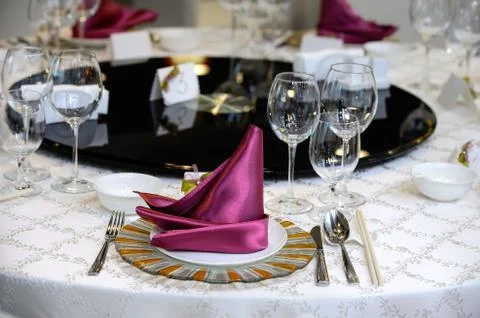 Table setting 写真素材