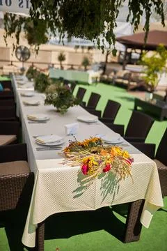 Table setting. Stock Photos