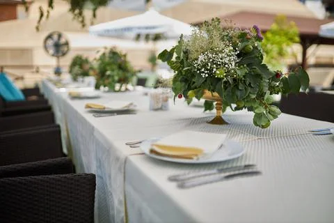 Table setting. Stock Photos