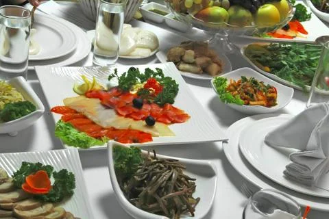 Table setting place dishware glass Stock Photos