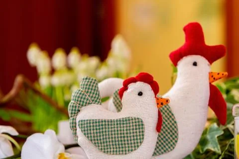 Table setting with toys Stock Photos