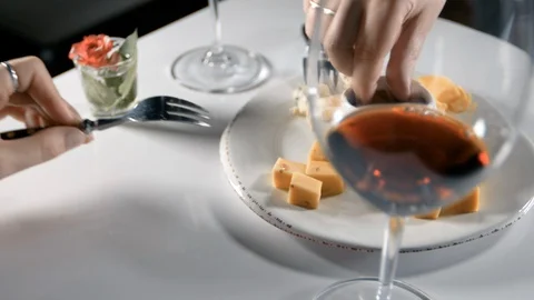 Table setting for two visitors in a modern restaurant. Stock Footage 88191536