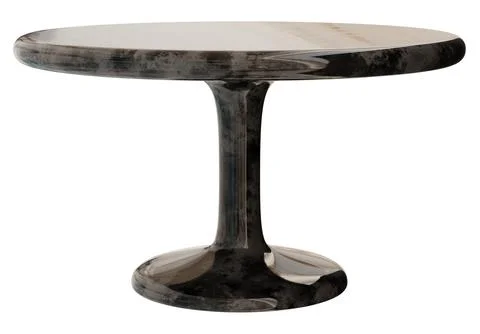 A table is shown cut out from a front view. It stands alone on a clear backgr Stock Illustration