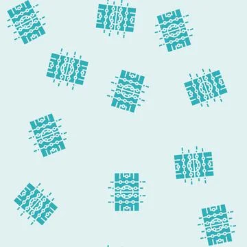 Table soccer board glyph seamless pattern Stock Illustration