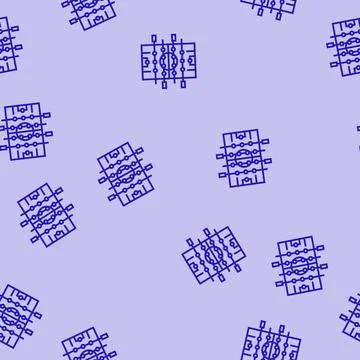Table soccer board line seamless pattern Stock Illustration