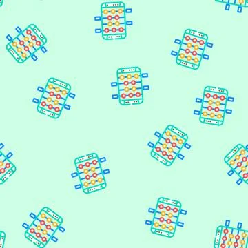 Table soccer board vector seamless pattern 스톡 일러스트