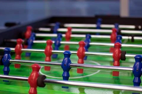 Table soccer close up Stock Photos