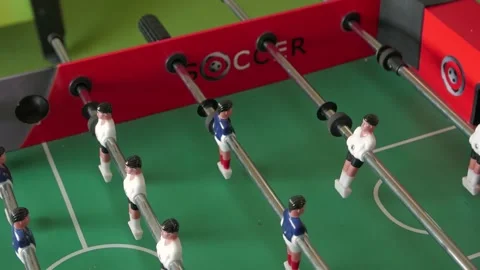 Table Soccer Closeup Stock Footage 140882536
