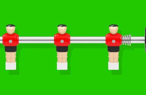 Table soccer figures Stock Illustration