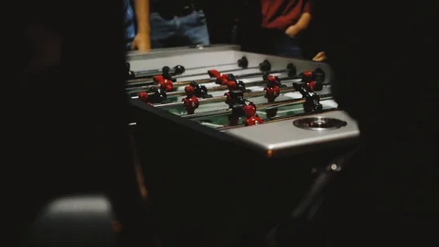 Table soccer. Foosball. Vídeo Stock 98820030