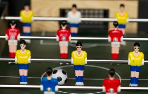 Table soccer game Stock Photos