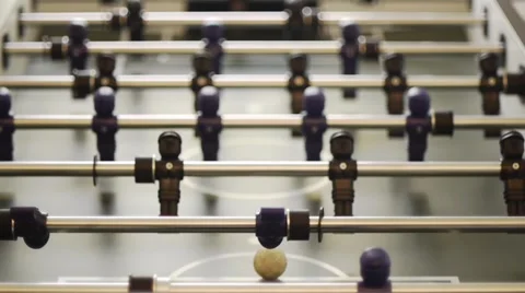 Table Soccer - Goal from Behind Stock Footage 3151365