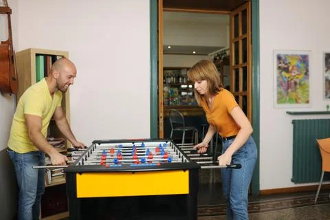 Table soccer Foto stock