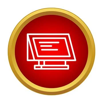 Table stand icon displaying menu or reservation information Stock Illustration