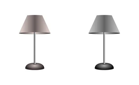 Table stand lamp for lighting Stock Illustration