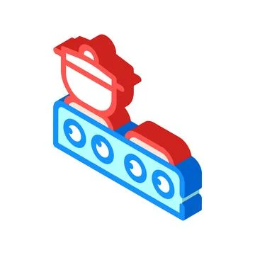 Table stoves isometric icon vector symbol illustration Stockillustratie