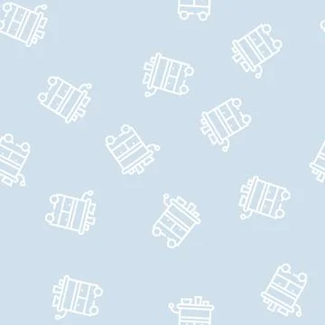 Table stylist line vector seamless pattern Illustrazione stock