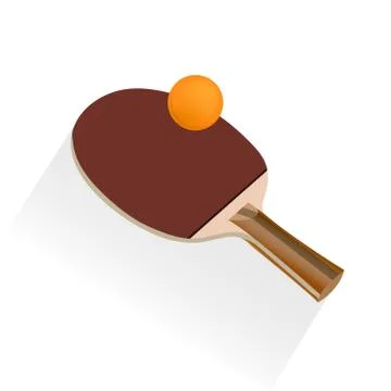 Table tennis and ping pong, vector illustration Stock Illustration